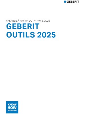 Catalogue Tarif Outillage Geberit Catalogue Tarif Outillage Geberit