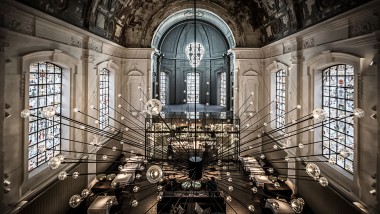 Intérieur du restaurant The Jane à Anvers