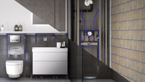 Salle de bains avec Geberit Duofix Salle de bains avec Geberit Duofix