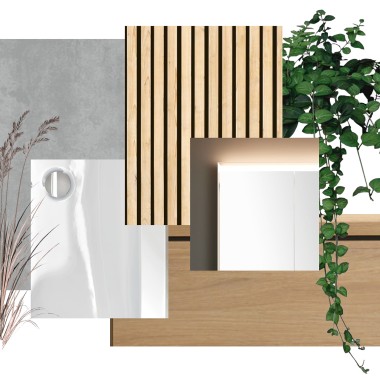 Moodboard 6x6-Design (© Bjerg Arkitektur)