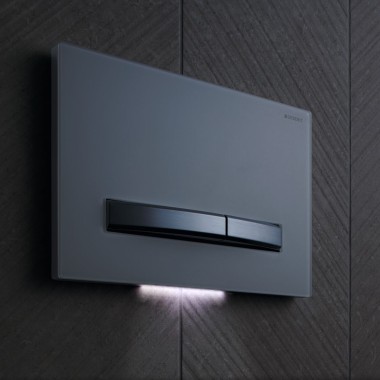 Geberit Sigma50, hoekig, met oriëntatielicht Geberit Sigma50, hoekig, met oriëntatielicht