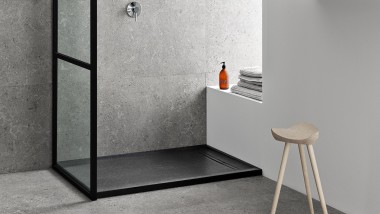 Receveur de douche Geberit Sestra en couleur graphite