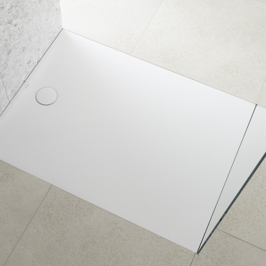 Douche walk-in avec surface de douche Geberit Olona