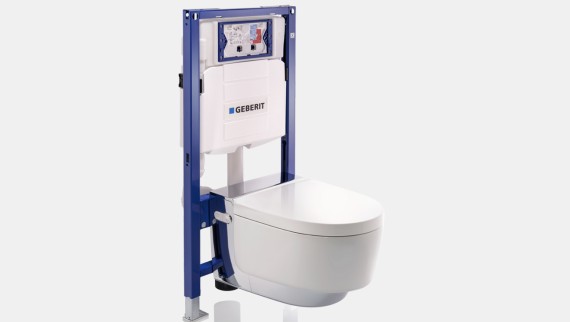 Bâti-support pour WC suspendu Geberit Duofix avec Geberit AquaClean Maïra