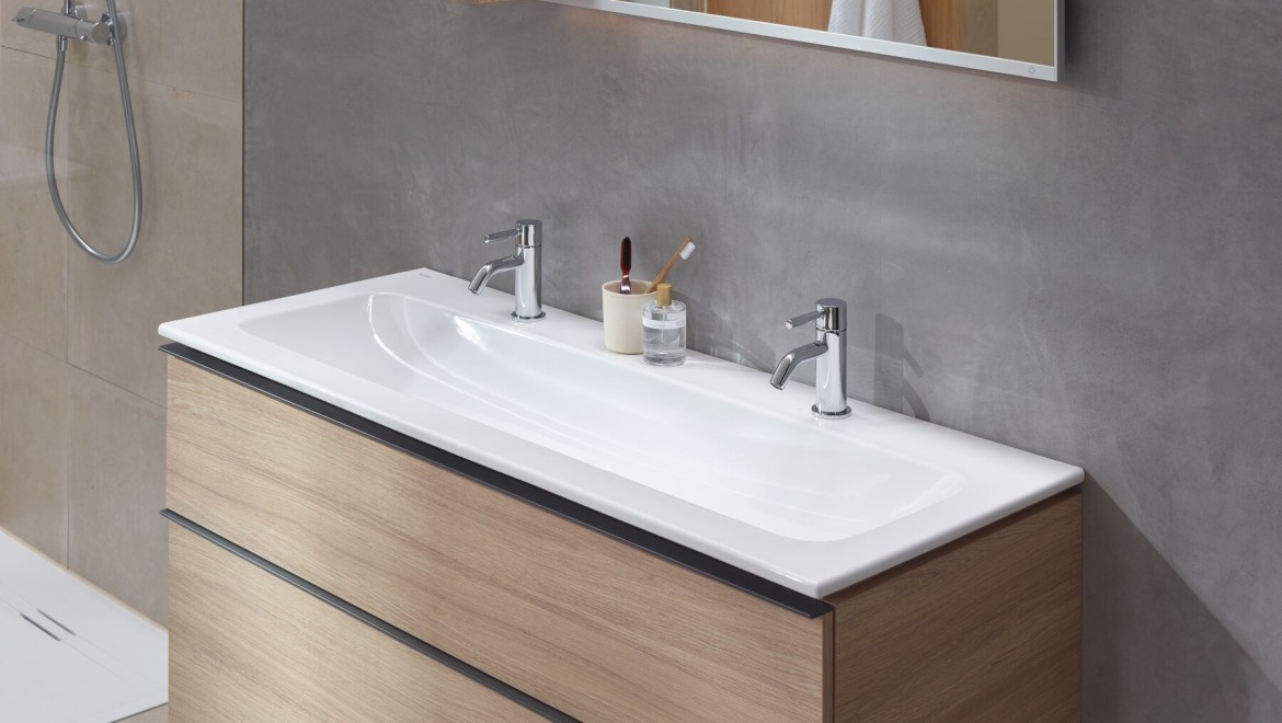 Lavabo double Geberit iCon