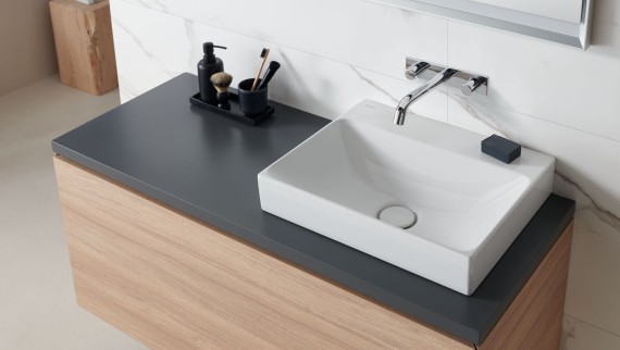 Vasque à poser Geberit ONE avec meuble sous lavabo