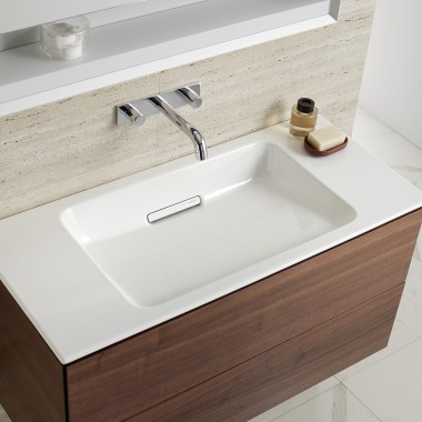 Lavabo compact Geberit ONE avec sous-meuble