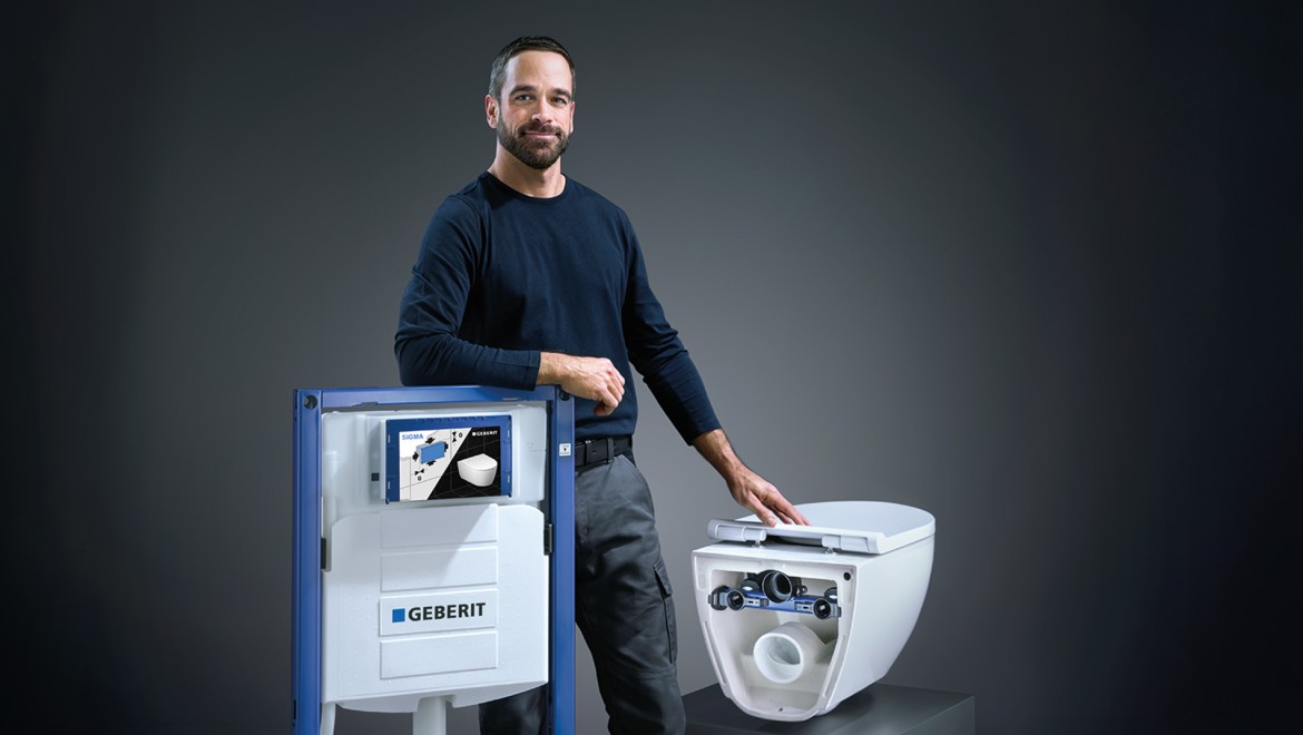 Geberit als betrouwbare partner voor sanitairprofessionals