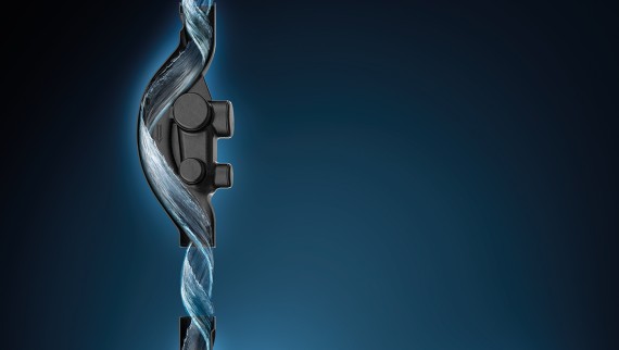 Système d'évacuation Geberit SuperTube avec simulation d'écoulement (© Geberit) Système d'évacuation Geberit SuperTube avec simulation d'écoulement (© Geberit)