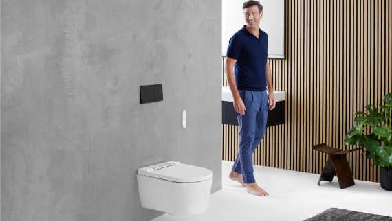 AquaClean Sela douche-wc in Geberit badkamer