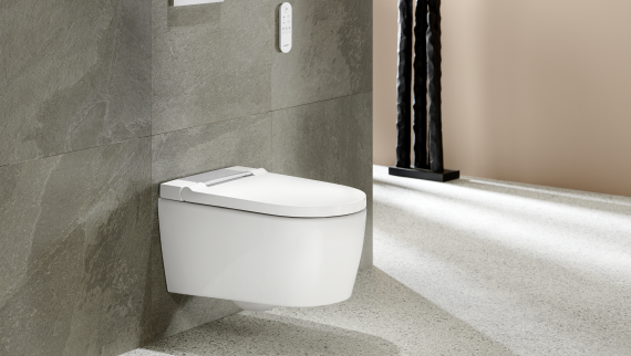 Geberit AquaClean Sela in wit met afstandsbediening Sigma20