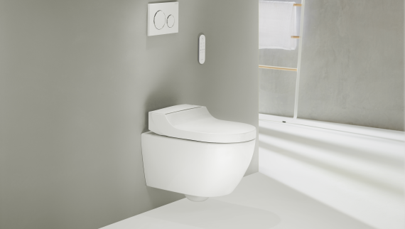 Geberit AquaClean Tuma douche-wc met flexibel opzetstuk