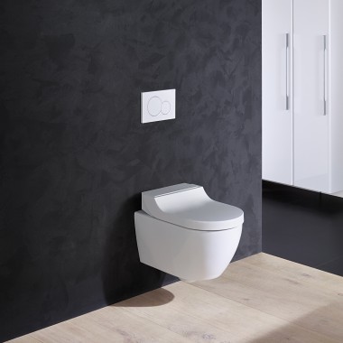 Geberit AquaClean Tuma toiletsysteem met wit deksel