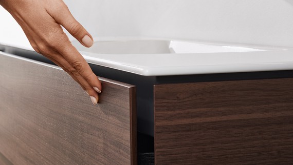 Lavabo Geberit ONE avec système de gain de place