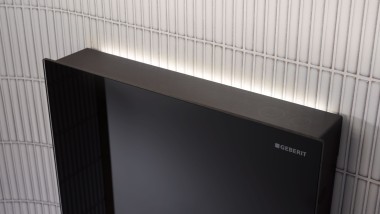 Module sanitaire Monolith de Geberit avec lumière d'orientation LED