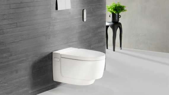 Geberit AquaClean Mera blanc avec télécommande Sigma70 Geberit AquaClean Mera blanc avec télécommande Sigma70