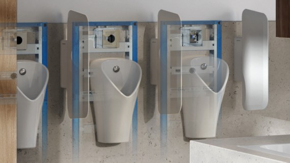 Geberit urinoirsysteem in de standaard productselectie
