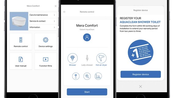 Application Geberit Home Application Geberit Home