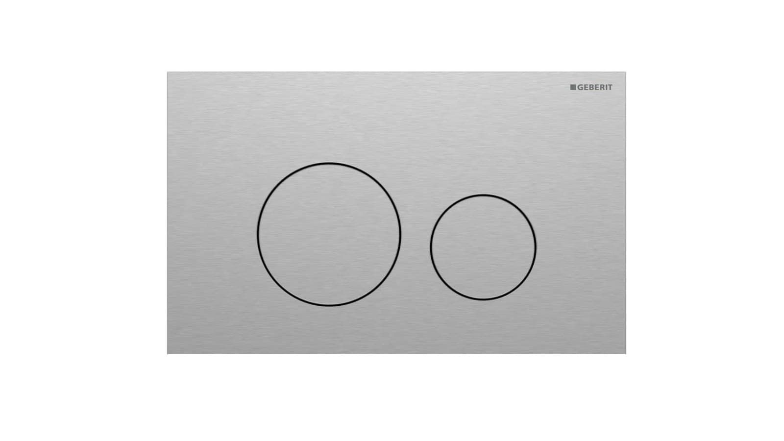 Geberit Sigma40 rond van roestvrij staal Geberit Sigma40 rond van roestvrij staal