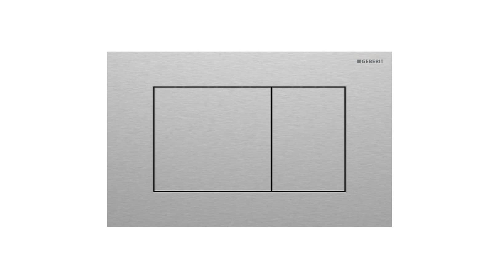 Geberit Sigma40 hoekig van roestvrij staal Geberit Sigma40 hoekig van roestvrij staal