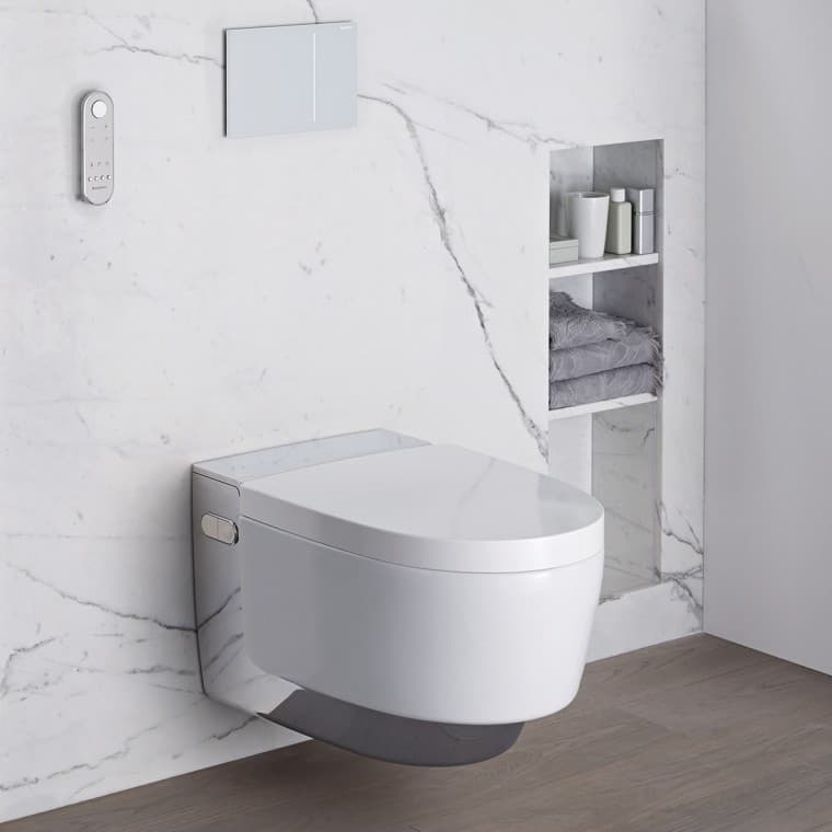Barrière-vrije badkamer met Geberit AquaClean Mera Barrière-vrije badkamer met Geberit AquaClean Mera