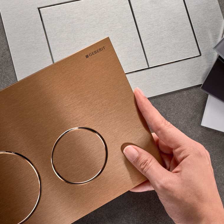 Geberit-bedieningsplaten uit de Sigma40-serie Geberit-bedieningsplaten uit de Sigma40-serie