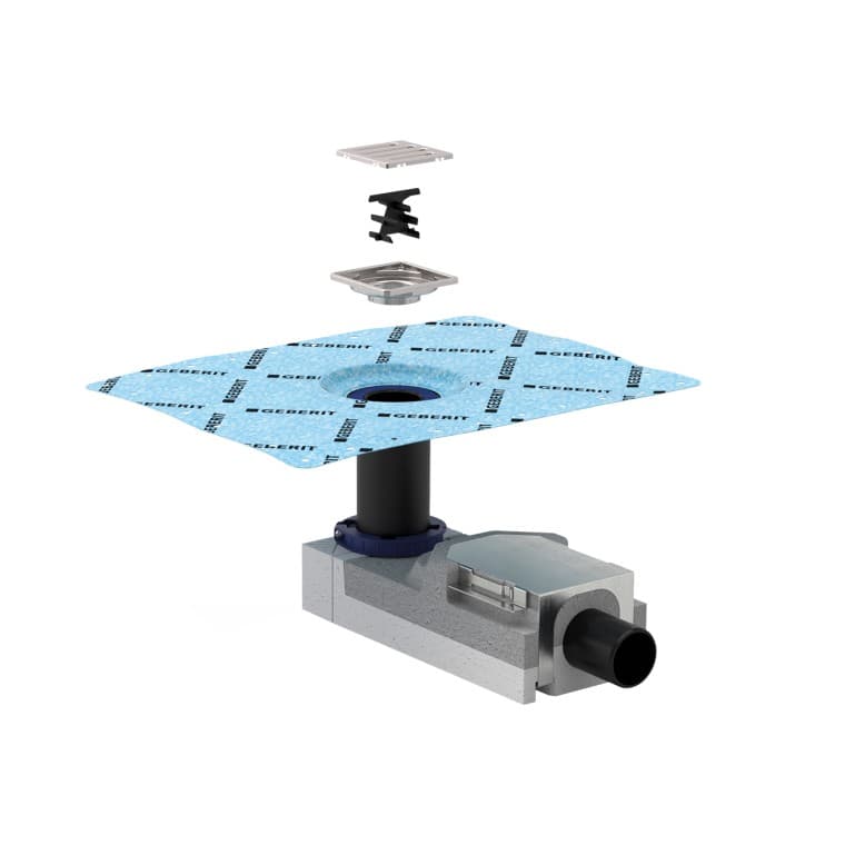 Geberit ruwbouwset voor douchevloerafvoer Geberit ruwbouwset voor douchevloerafvoer
