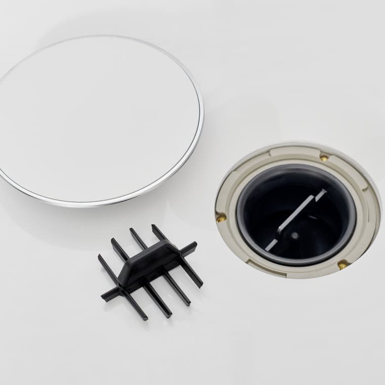 Geberit Nemea douchebak met geïntegreerde Geberit haarvanger Geberit Nemea douchebak met geïntegreerde Geberit haarvanger