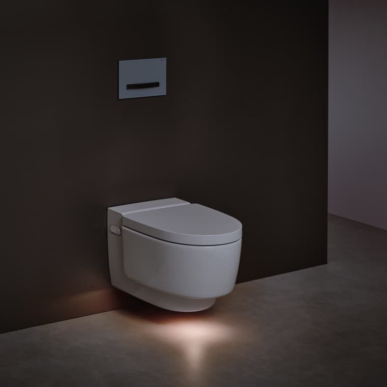 Geberit AquaClean Mera Comfort douche-wc met oriëntatielicht Geberit AquaClean Mera Comfort douche-wc met oriëntatielicht
