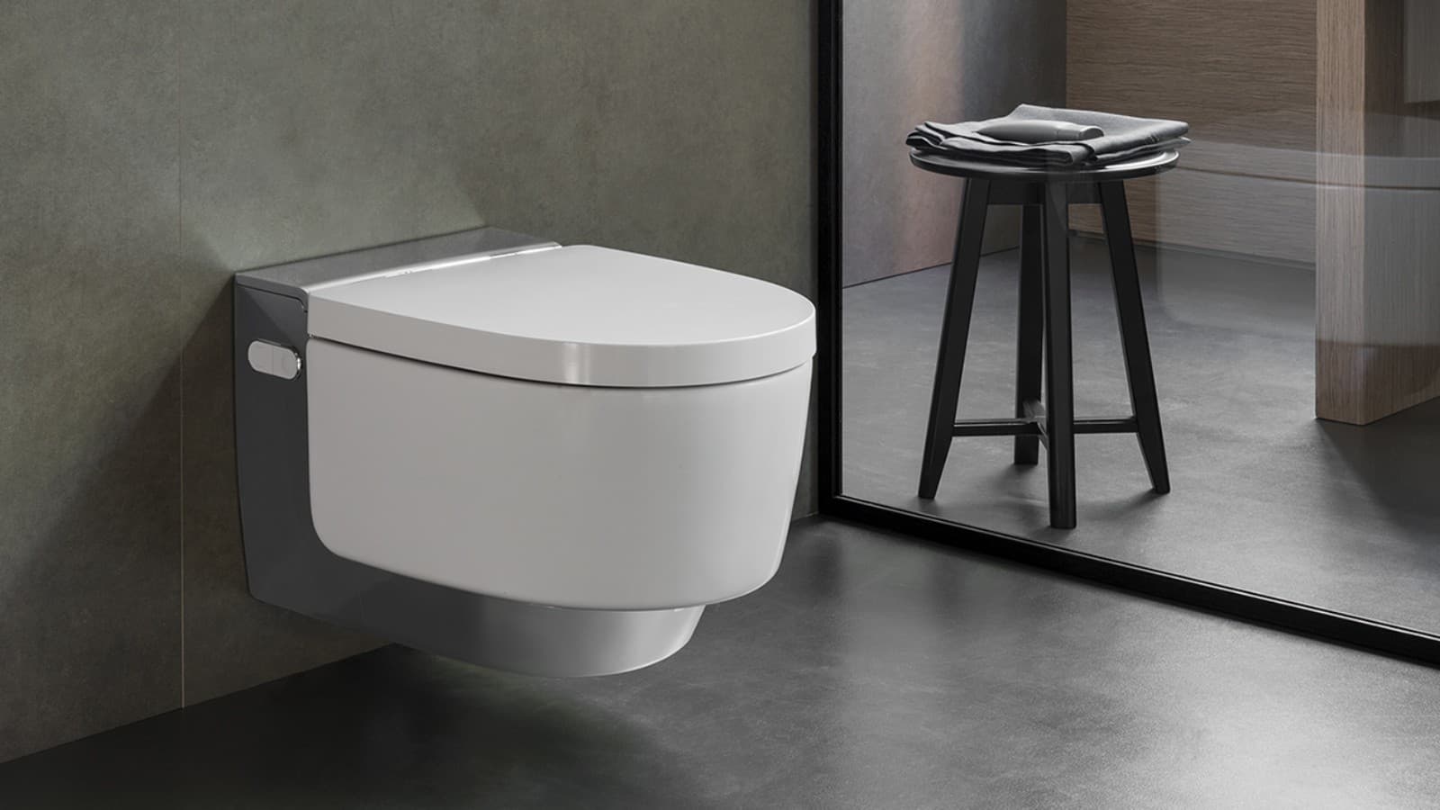Geberit AquaClean Mera douche-wc voor de hoogste comforteisen (© Geberit) Geberit AquaClean Mera douche-wc voor de hoogste comforteisen (© Geberit)