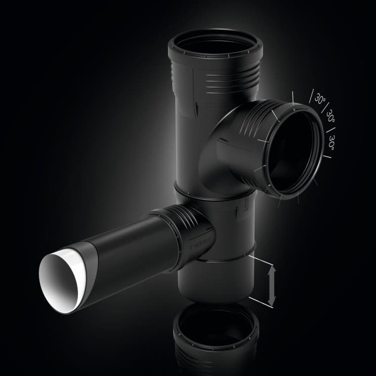 Geberit Silent-PP speciale fitting Geberit Silent-PP speciale fitting