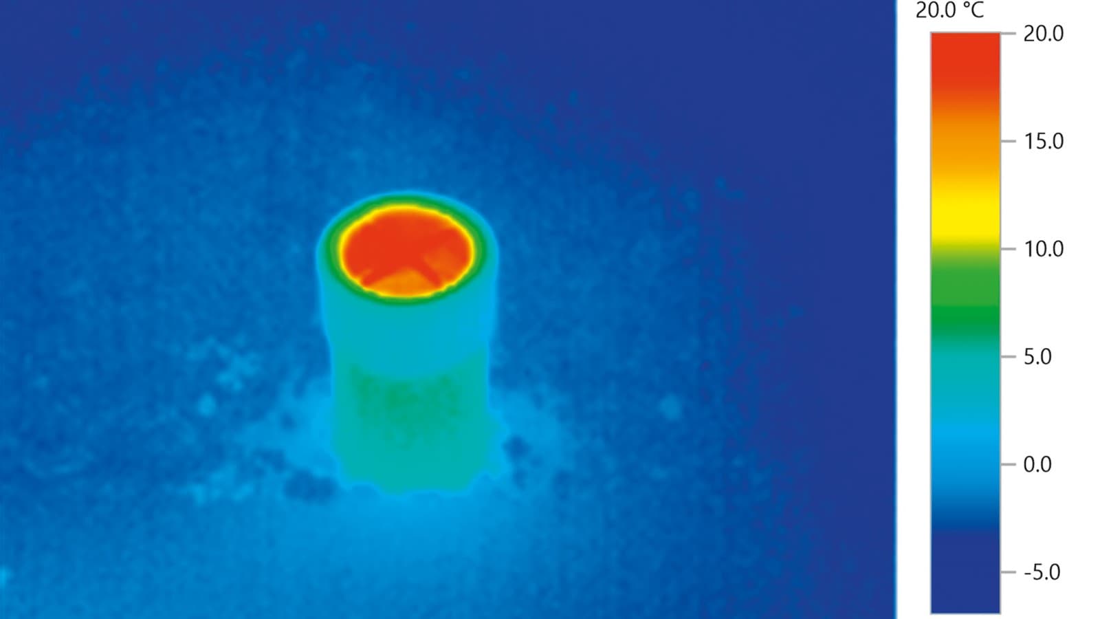 Constant warmteverlies via de bovenaan open standleidingontluchting van de afvoerleiding. Constant warmteverlies via de bovenaan open standleidingontluchting van de afvoerleiding.