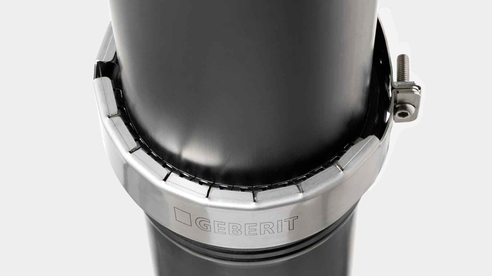 De Geberit klemring maakt Silent-PP geschikt voor hemelwaterafvoer De Geberit klemring maakt Silent-PP geschikt voor hemelwaterafvoer