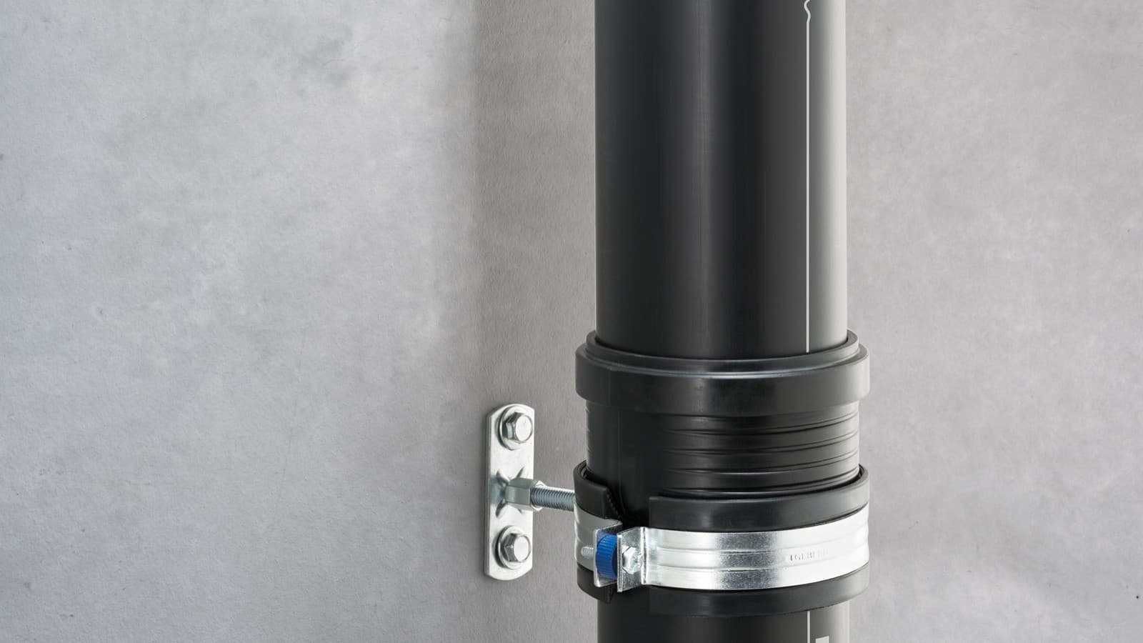 Geluid-ontkoppelde systeembuisklem voor Geberit Silent-Pro Geluid-ontkoppelde systeembuisklem voor Geberit Silent-Pro