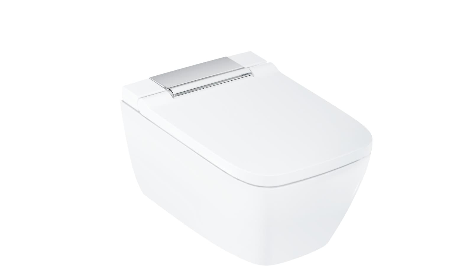 AquaClean Sela vierkant met glanzend verchroomde designafdekking AquaClean Sela vierkant met glanzend verchroomde designafdekking