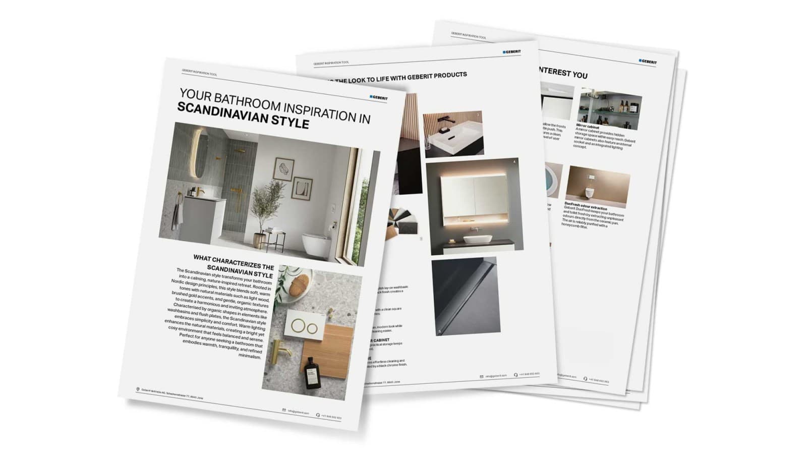 Overzicht van de Geberit Inspiration Tool