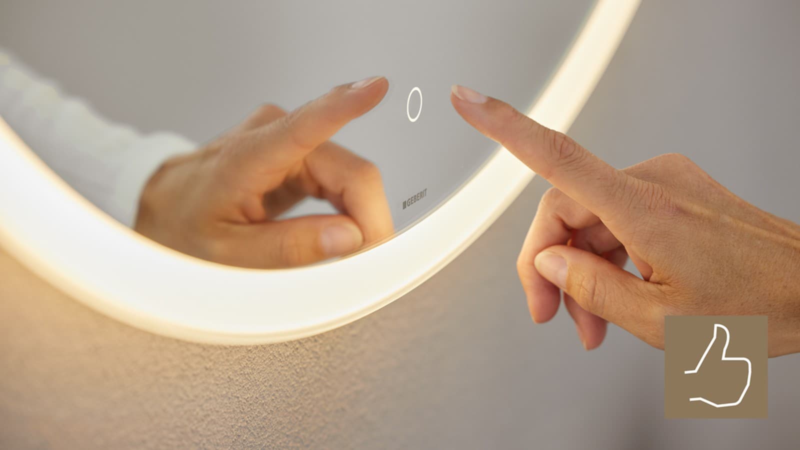 Geberit Option spiegel met licht Geberit Option spiegel met licht