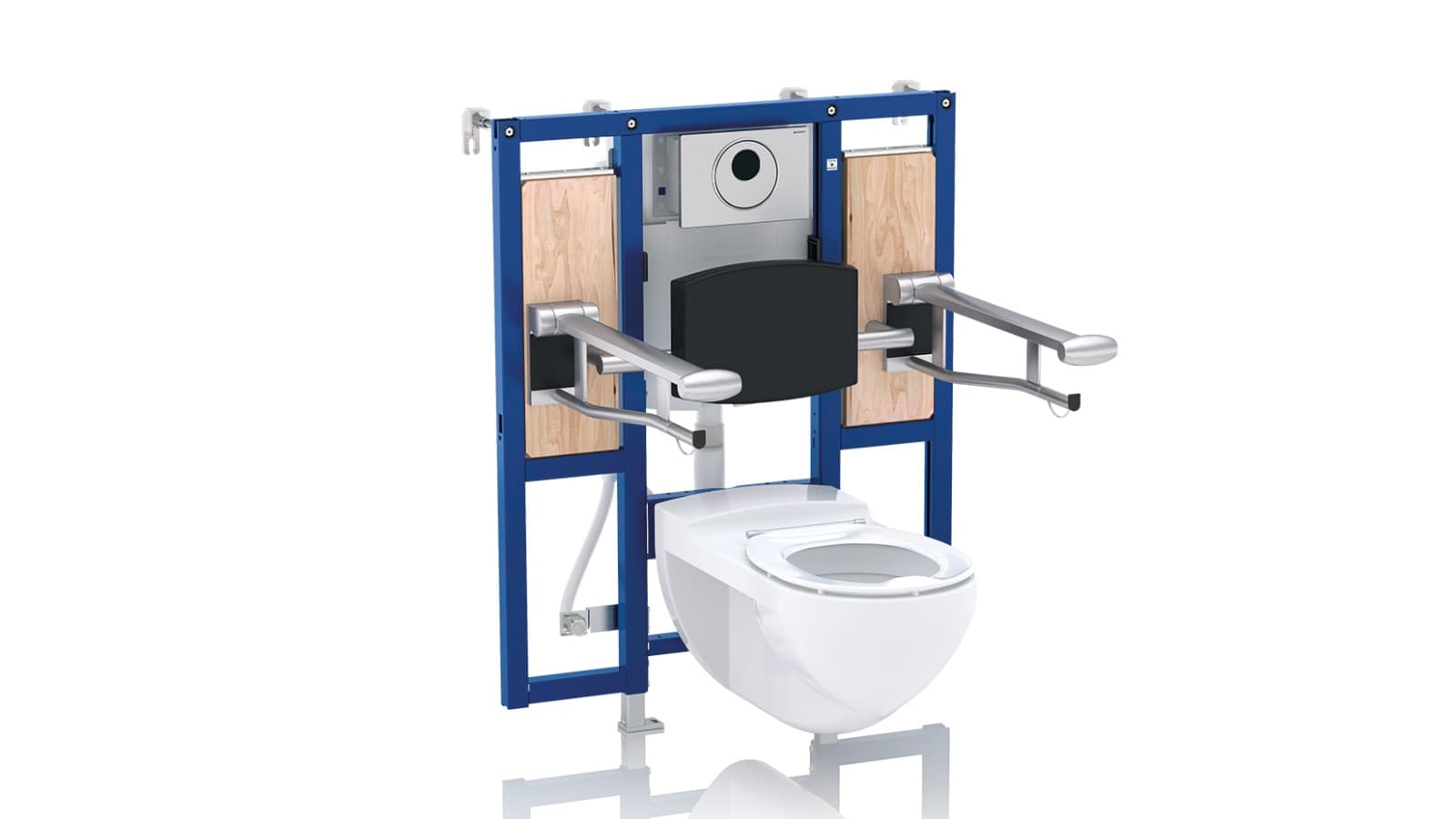 Drempelvrij toilet met Geberit Duofix installatie-element Drempelvrij toilet met Geberit Duofix installatie-element