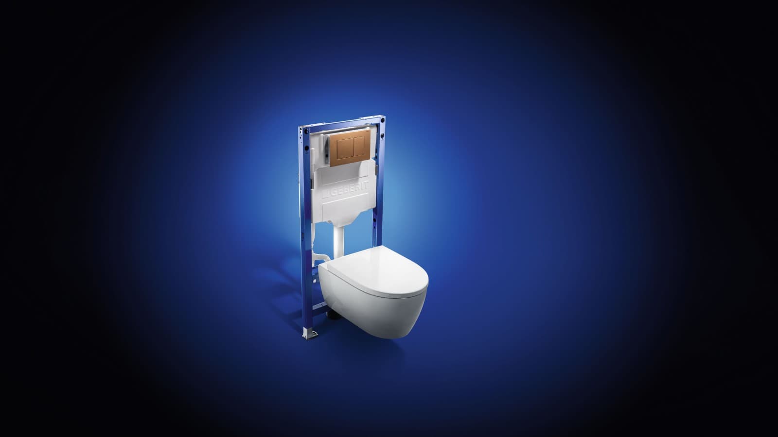 Geberit inbouwspoelreservoir met iCon hang-wc met TurboFlush spoeltechnologie en Sigma40 bedieningsplaat Geberit inbouwspoelreservoir met iCon hang-wc met TurboFlush spoeltechnologie en Sigma40 bedieningsplaat