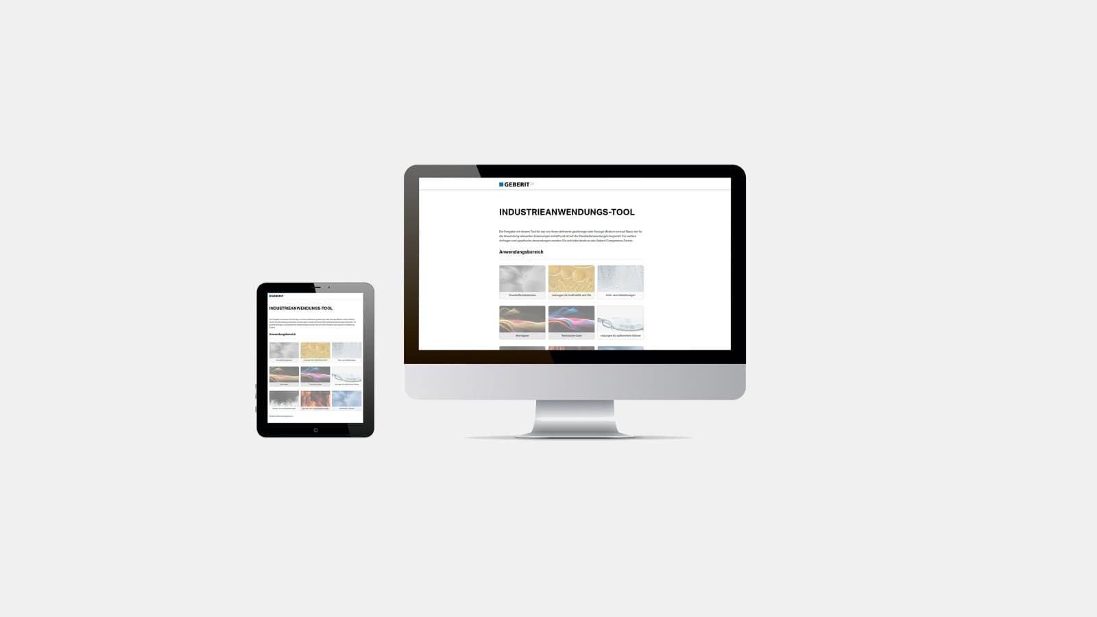 Geberit PipeSelect leidingenselectie tool Geberit PipeSelect leidingenselectie tool