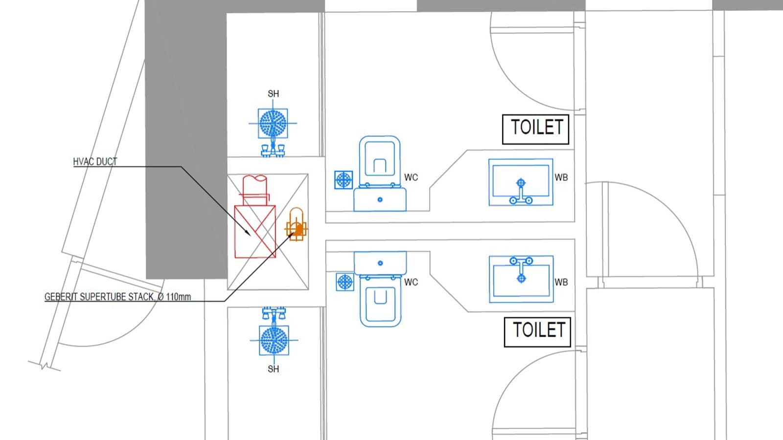 Gebruik van Geberit PE SuperTube in New Alamein City: Met Geberit SuperTube waren slechts een derde van de oorspronkelijk geplande afvoerleidingen nodig. Dit zorgde voor extra bruikbare vierkante meters op elke verdieping. Gebruik van Geberit PE SuperTube in New Alamein City: Met Geberit SuperTube waren slechts een derde van de oorspronkelijk geplande afvoerleidingen nodig. Dit zorgde voor extra bruikbare vierkante meters op elke verdieping.