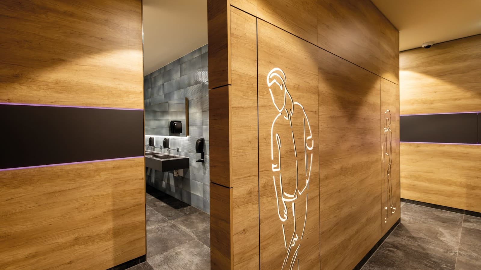 Toegang tot het heren-wc Toegang tot het heren-wc