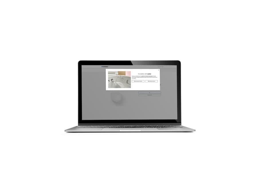 Ideeën voor wc en bedieningsplaat in de Geberit Product Finder