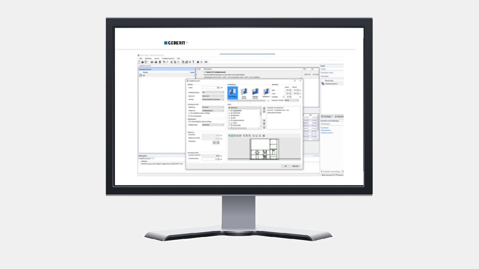 Geberit biedt een breed assortiment aan digitale planningstools voor professionals, zoals Geberit ProPlanner Geberit biedt een breed assortiment aan digitale planningstools voor professionals, zoals Geberit ProPlanner