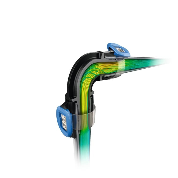 Toevoersysteem met geoptimaliseerd drukverlies Toevoersysteem met geoptimaliseerd drukverlies