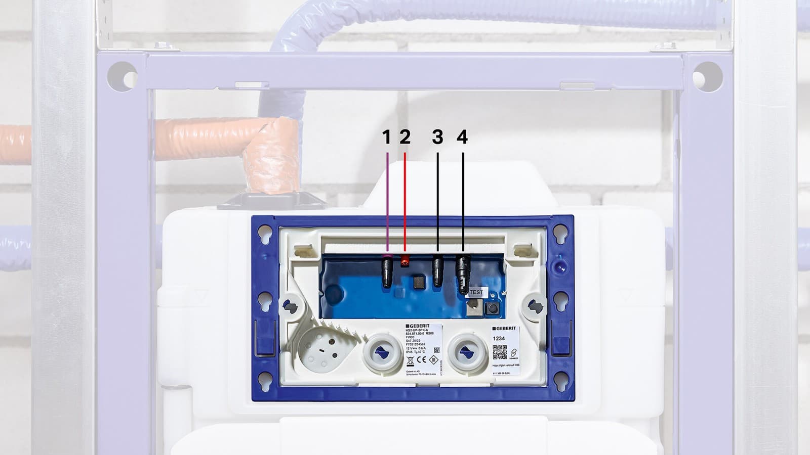 Inbouwspoelreservoir met HS30 hygiënespoeling (© Geberit) Inbouwspoelreservoir met HS30 hygiënespoeling (© Geberit)