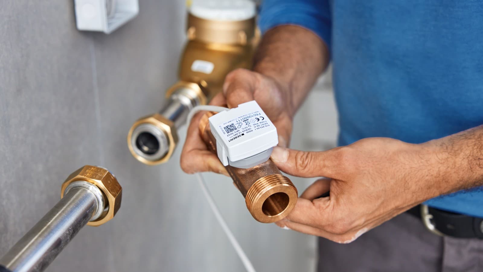 Geberit temperatuur en volumestroomsensor voor GEBUS Geberit temperatuur en volumestroomsensor voor GEBUS