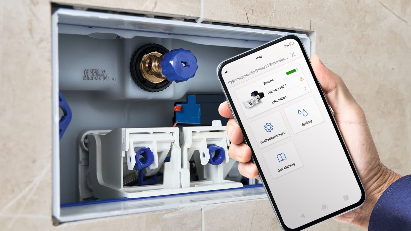Geberit HS05 hygiënische spoeling met Geberit Control app Geberit HS05 hygiënische spoeling met Geberit Control app